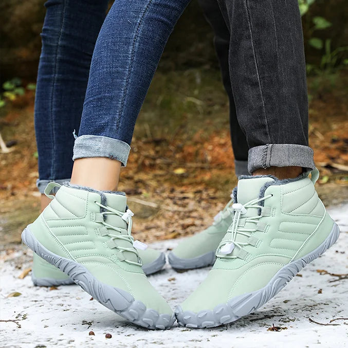 Winter Plüsch Warm Wasserdicht Anti-Rutsch Barfuß Schuhe Outdoor Wandern Sneakers