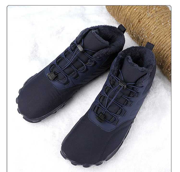 Winter Plüsch Warm Wasserdicht Anti-Rutsch Barfuß Schuhe Outdoor Wandern Sneakers
