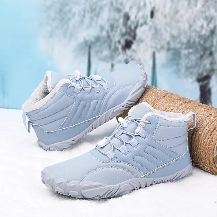 Winter Plüsch Warm Wasserdicht Anti-Rutsch Barfuß Schuhe Outdoor Wandern Sneakers