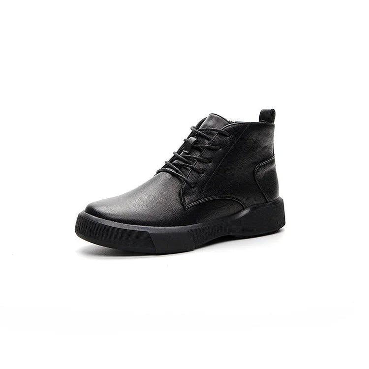 Damen Arch Supportor Leder Stiefeletten Warme Femme Kurze Stiefel Wasserdichte Schuhe