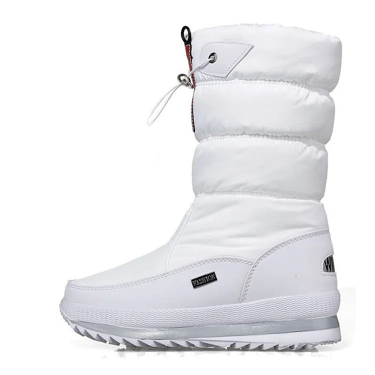 Rutschfeste knöchelhohe Schneestiefeletten aus Kunstpelz warme Stiefel bis zur Wade