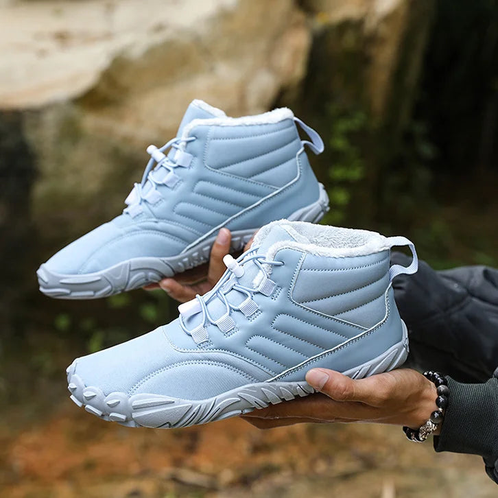 Winter Plüsch Warm Wasserdicht Anti-Rutsch Barfuß Schuhe Outdoor Wandern Sneakers
