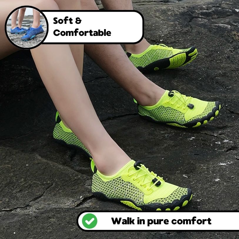 Bequeme orthopädische Barfußschuhe - Gelb