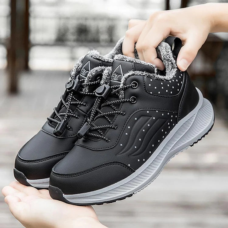 Warme rutschfeste und bequeme Wanderschuhe aus Samt