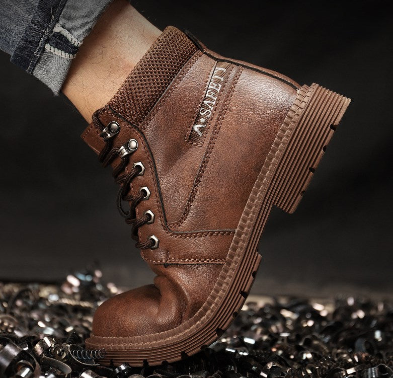 Schlag und durchtrittsichere Sicherheits und Schutzschuhe mit weicher Sohle