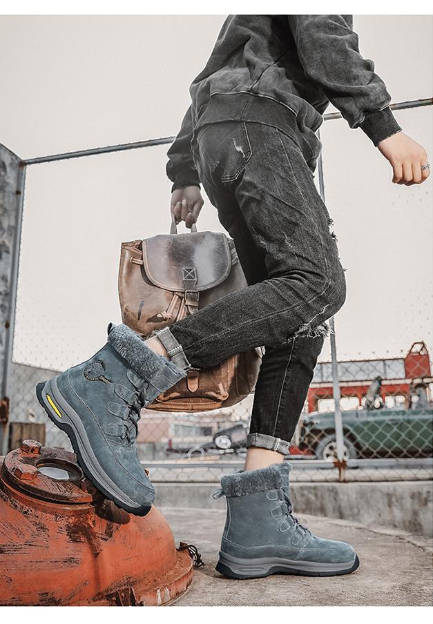 Herren-Schneestiefel warm wasserdicht rutschfest Wanderschuhe