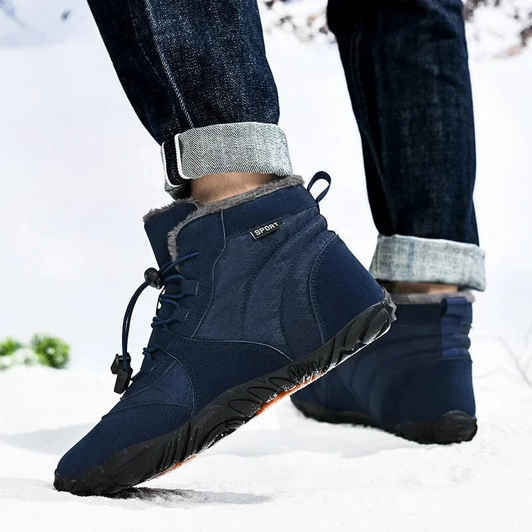 Barfußschuhe Winter wasserdichte Trailrunning-Schuhe warm gefütterte Winterschuhe