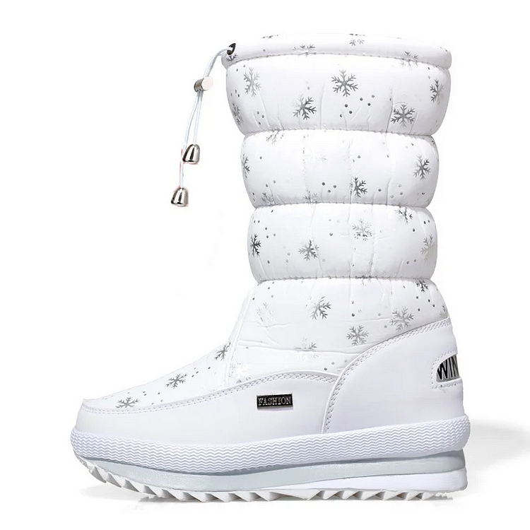 Rutschfeste knöchelhohe Schneestiefeletten aus Kunstpelz warme Stiefel bis zur Wade
