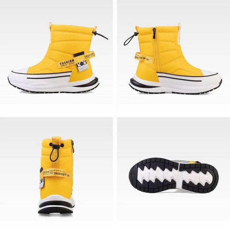 Footwearstorm Paar Orthopädische Stiefel Mehrfarbige warme Plüschschuhe
