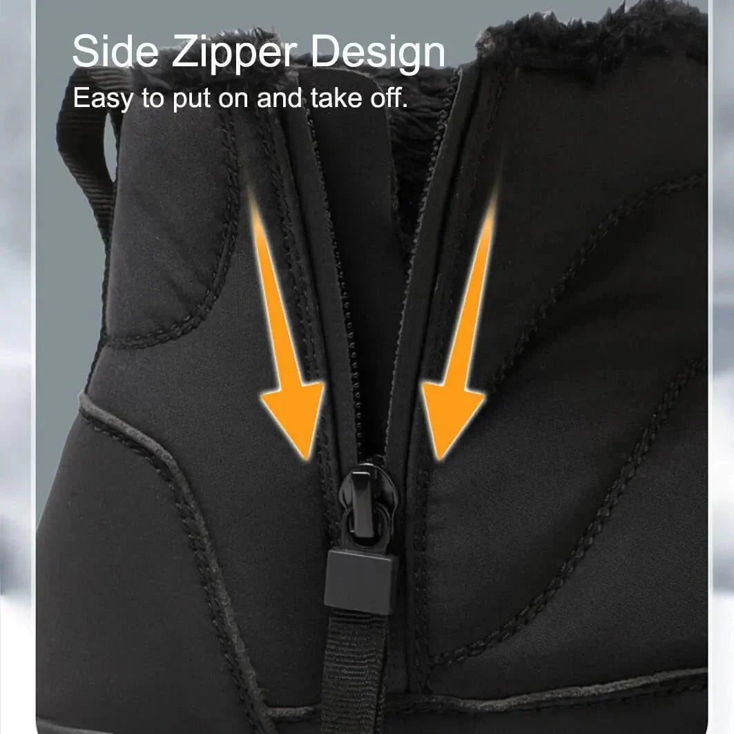 Warme schlichte Schneestiefel für Damen und Herren