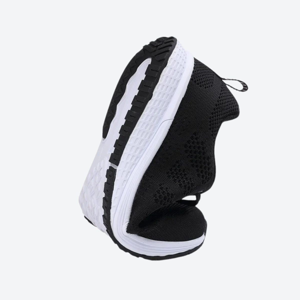 Damen Strick-Sneakers mit Schnürung Sportschuhe Laufschuhe bequeme Damen-Freizeitschuhe