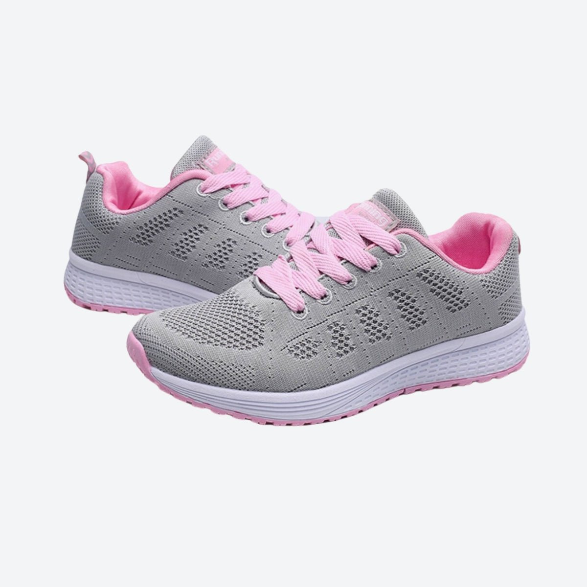 Damen Strick-Sneakers mit Schnürung Sportschuhe Laufschuhe bequeme Damen-Freizeitschuhe