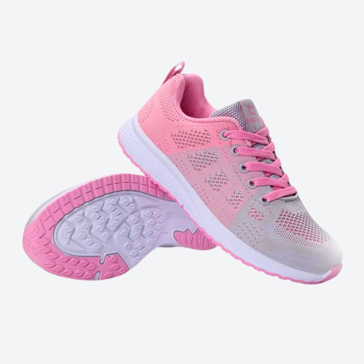 Damen Strick-Sneakers mit Schnürung Sportschuhe Laufschuhe bequeme Damen-Freizeitschuhe