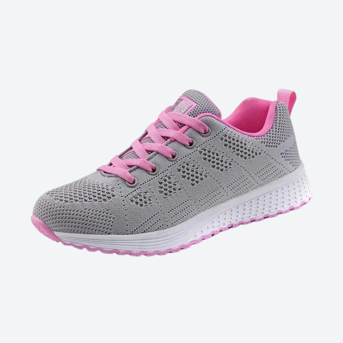 Damen Strick-Sneakers mit Schnürung Sportschuhe Laufschuhe bequeme Damen-Freizeitschuhe