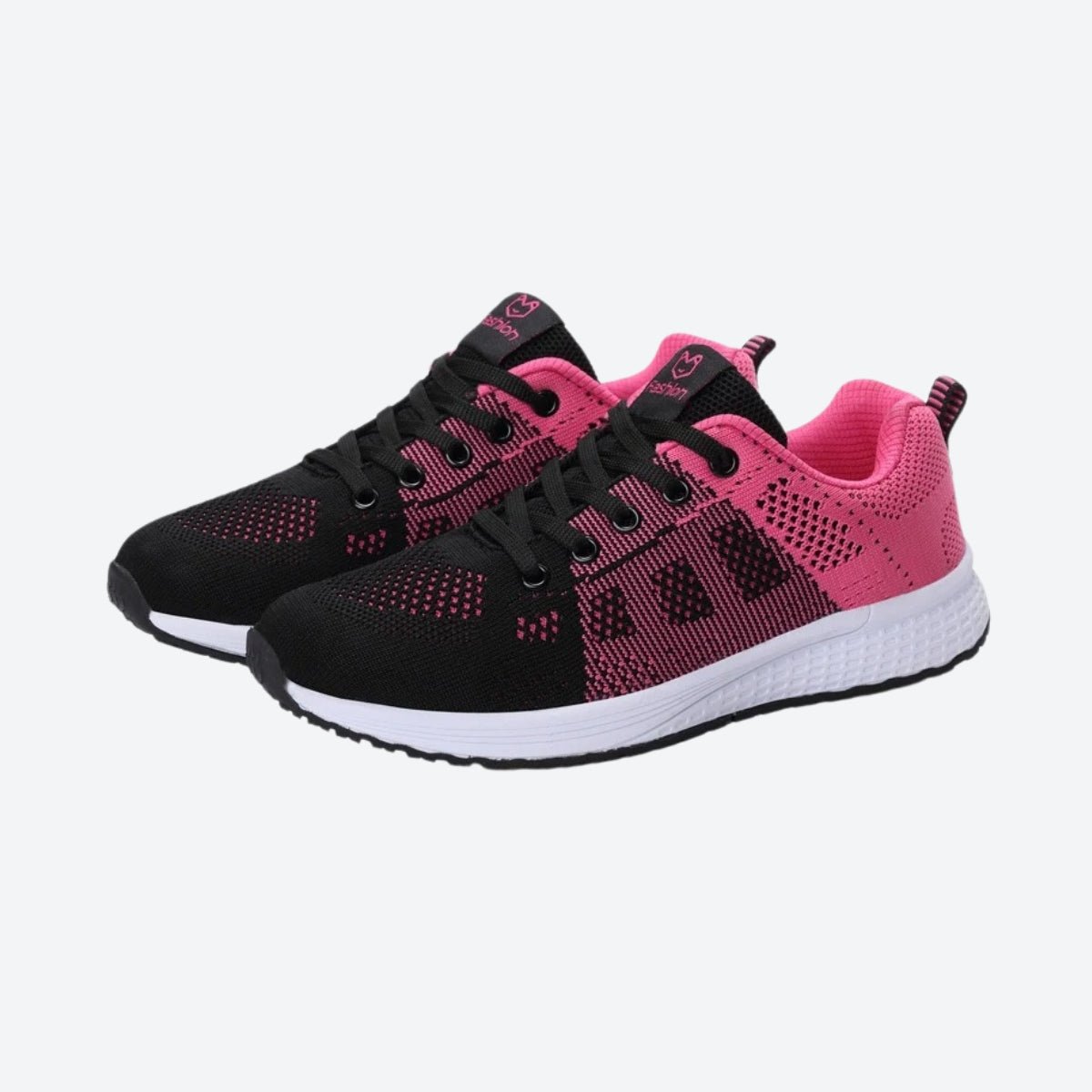 Damen Strick-Sneakers mit Schnürung Sportschuhe Laufschuhe bequeme Damen-Freizeitschuhe