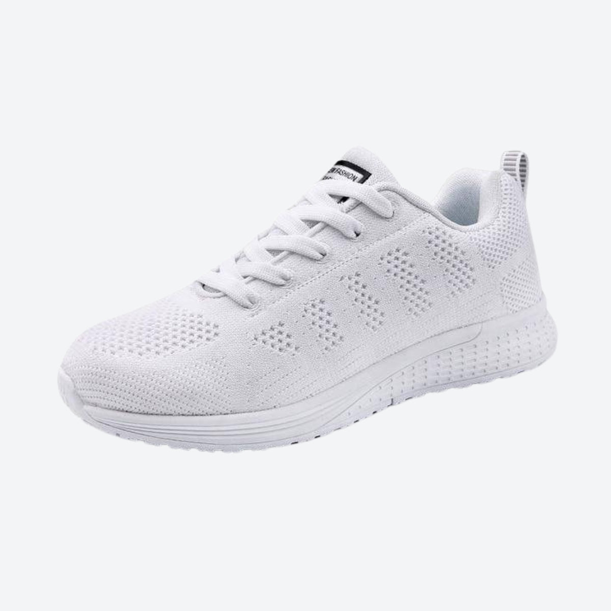 Damen Strick-Sneakers mit Schnürung Sportschuhe Laufschuhe bequeme Damen-Freizeitschuhe