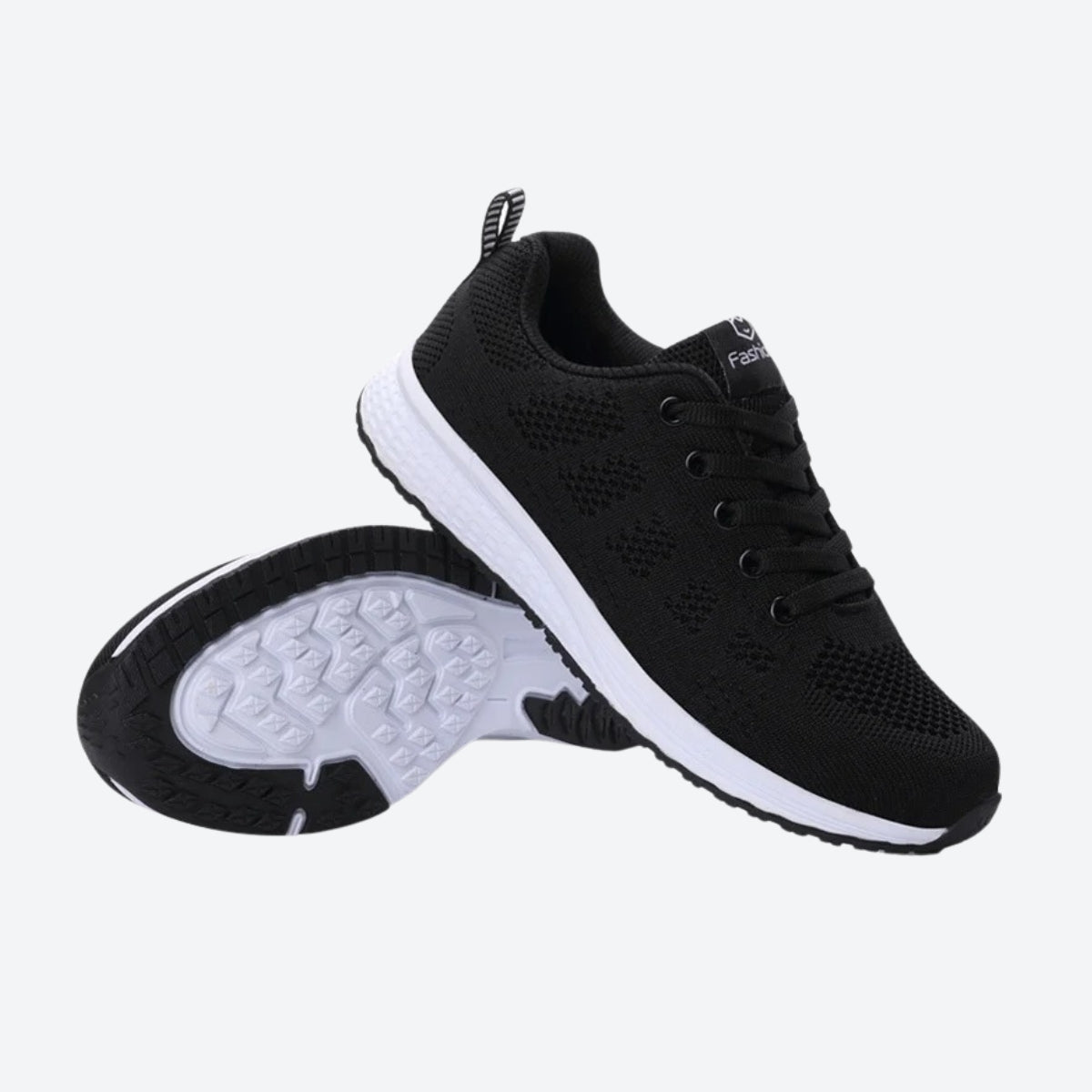 Damen Strick-Sneakers mit Schnürung Sportschuhe Laufschuhe bequeme Damen-Freizeitschuhe