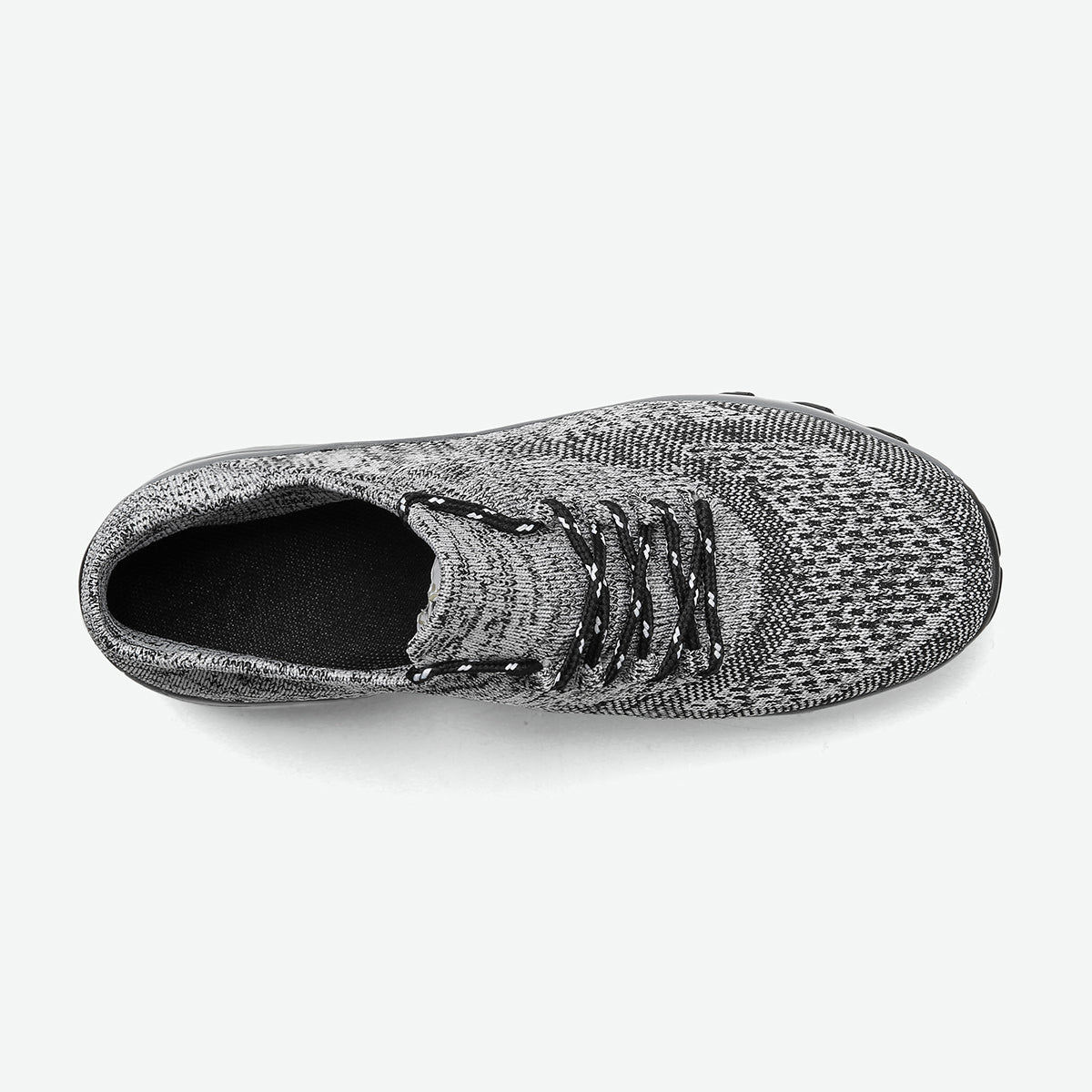 Damen Keilabsatz Plateau Sneaker Mode Casual Sportschuhe Atmungsaktive Mesh Luftpolster Laufschuhe für Damen