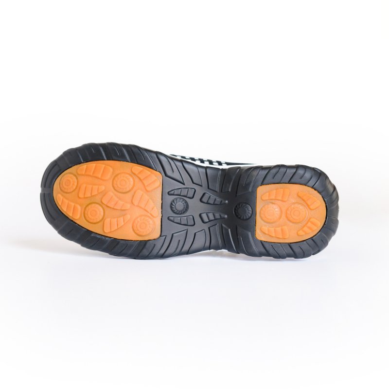 Orthopädische Schuhe mit Stretch-Kissen - Schwarz Weiß