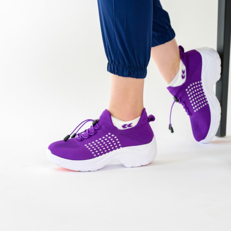 Orthopädische Schuhe mit Stretch-Kissen - Fuchsia Lila