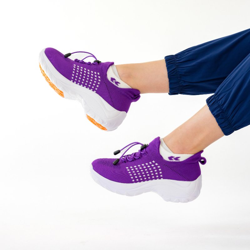 Orthopädische Schuhe mit Stretch-Kissen - Fuchsia Lila