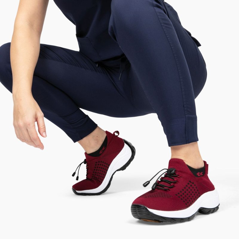 Orthopädische Schuhe mit Stretch-Kissen - Rot
