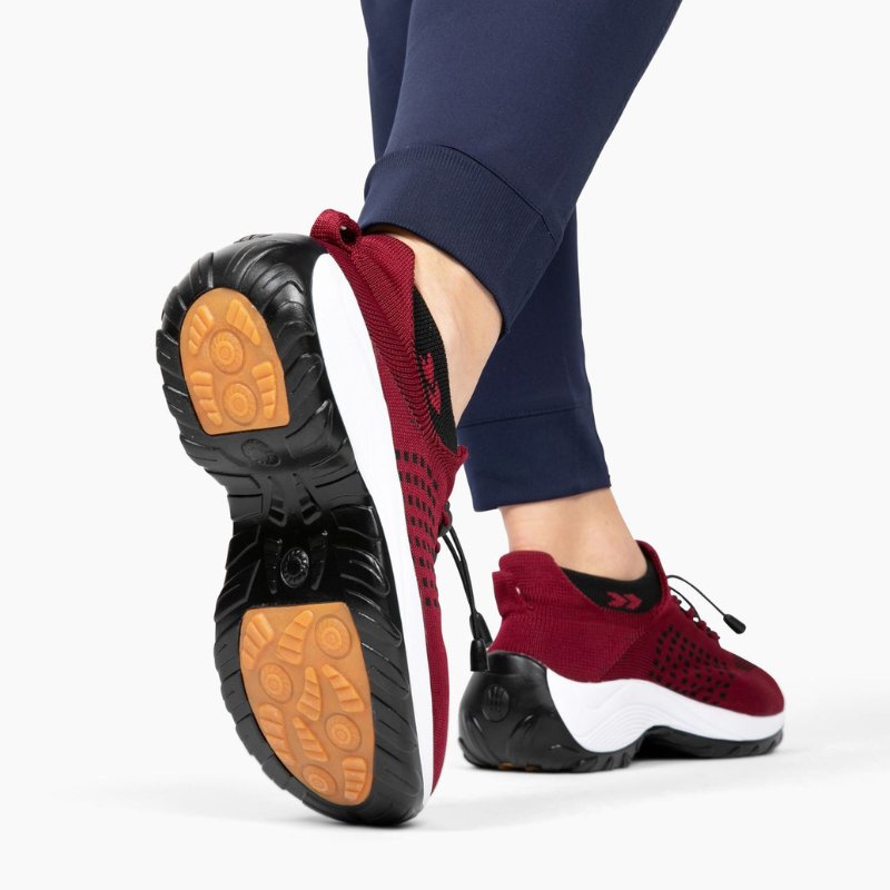 Orthopädische Schuhe mit Stretch-Kissen - Rot