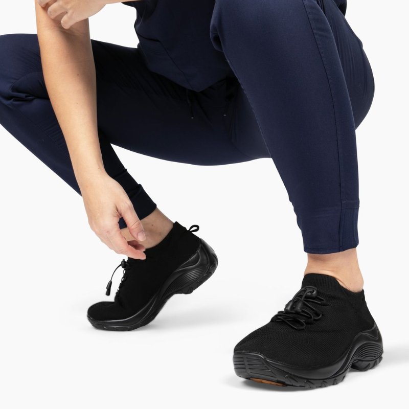Orthopädische Schuhe mit Stretch-Kissen - Mitternachtsschwarz