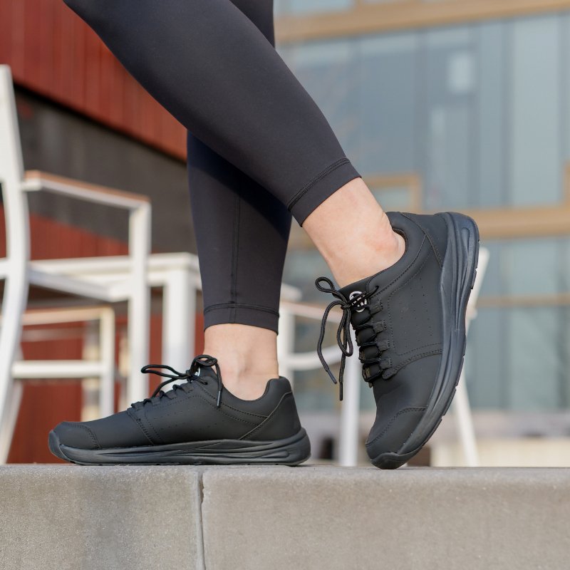 Stride Cushion Orthopädische Schuhe - Mitternachtsschwarz