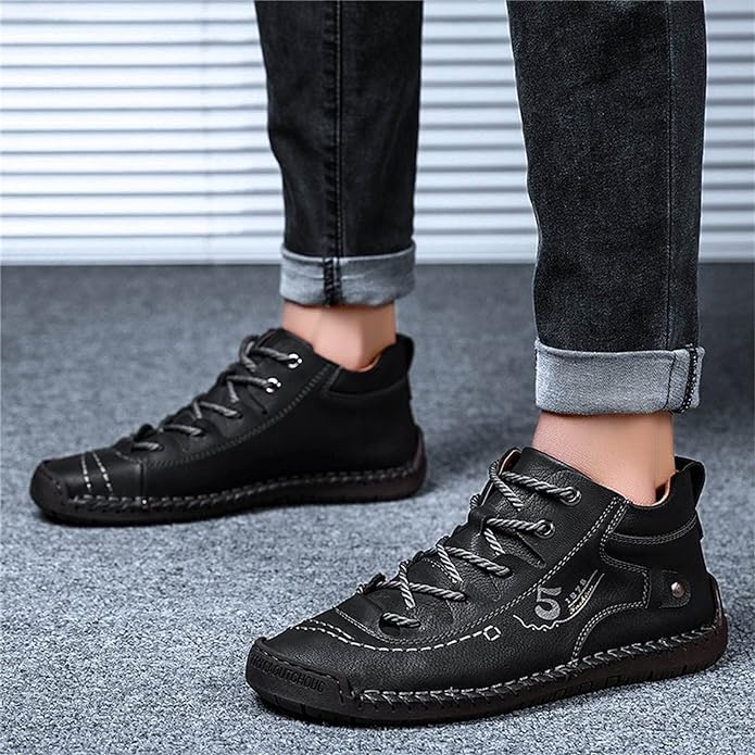 Dacomfy Herren Freizeitschuhe Slip-On Loafers Knöchel