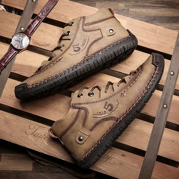 Dacomfy Herren Freizeitschuhe Slip-On Loafers Knöchel