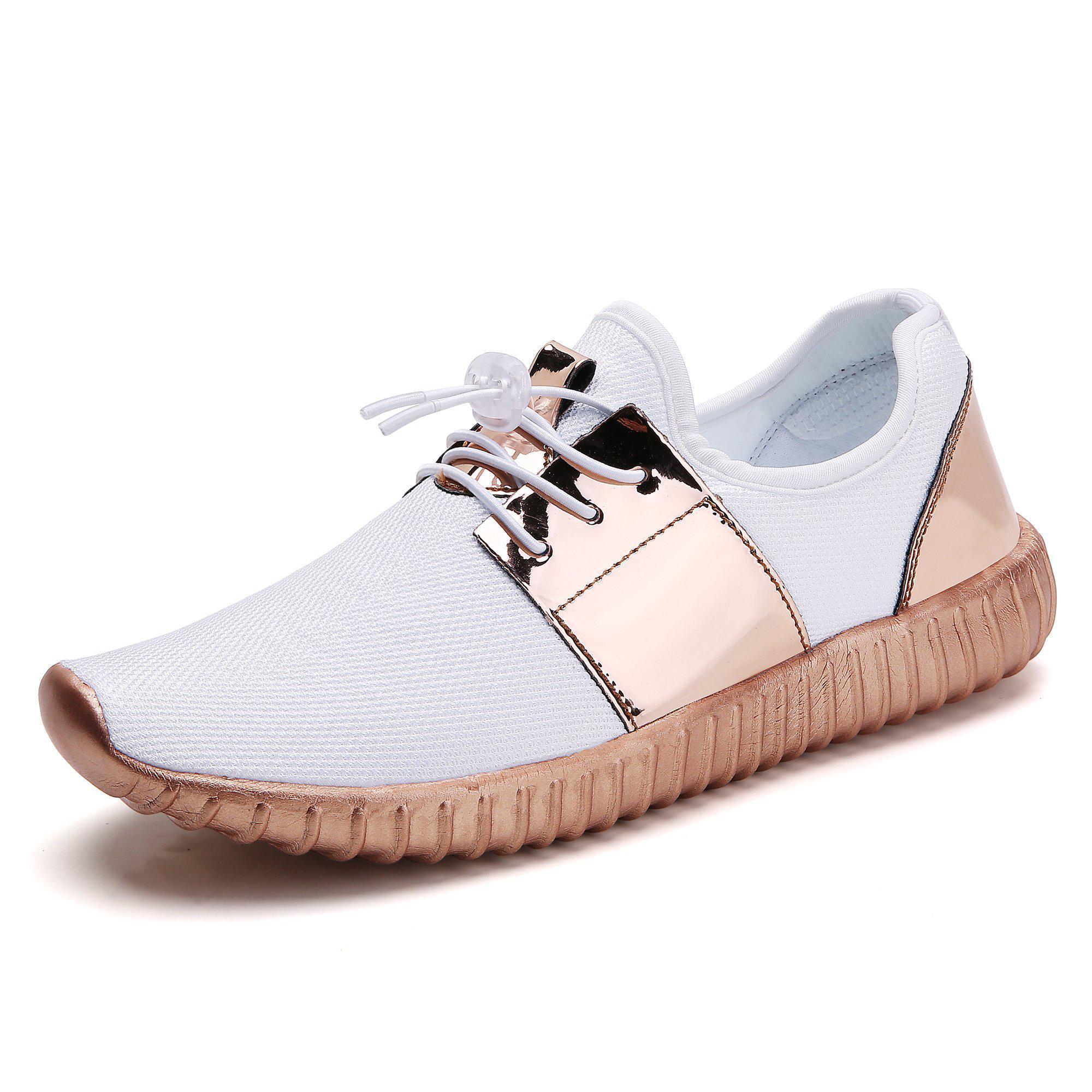 Neue Damen Slip-On-Turnschuhe flach zum Schnüren bequem leicht