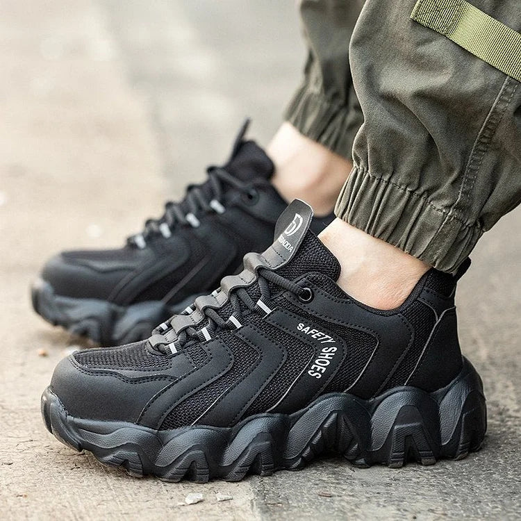 Reflektierende Sicherheits-Sneaker für Herren mit fester Sohle