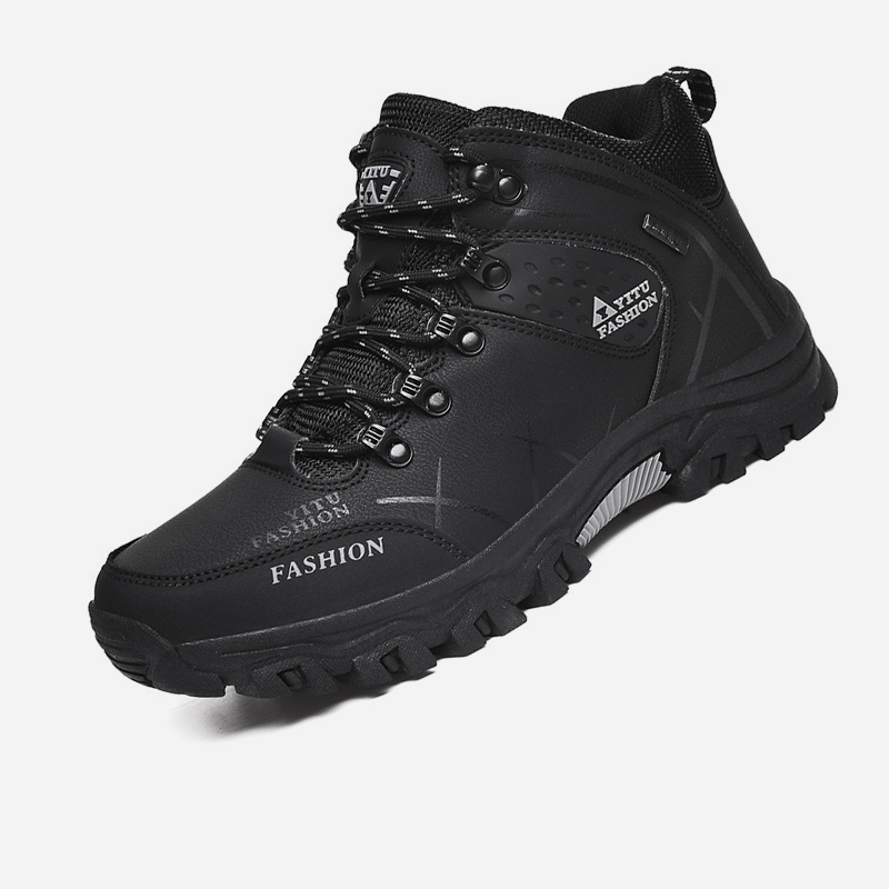 Herren wasserdichte Leder warme Outdoor Wanderstiefel Arbeitsschuhe Winter Schneeschuhe