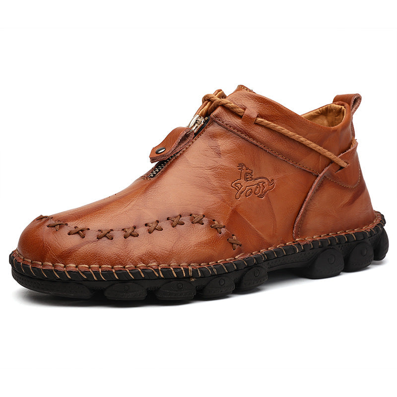 Herrenstiefeletten aus echtem Leder