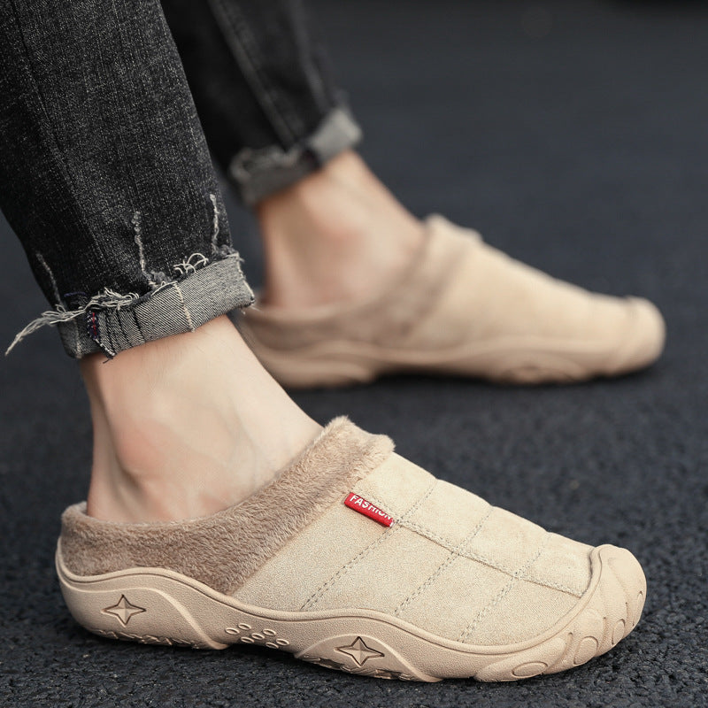 Winter Plüsch Hause Baumwolle Hausschuhe Große Outdoor Schuhe