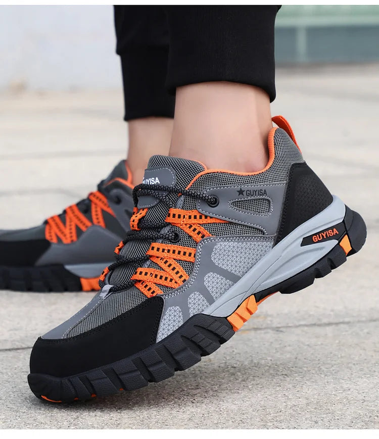 Orthopädische Schuhe Männer Stahlkappe Spitze