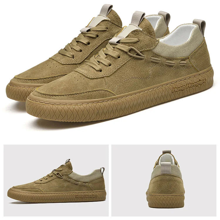 Lässige Wildleder-Sneakers für Herren mit strukturierter Sohle