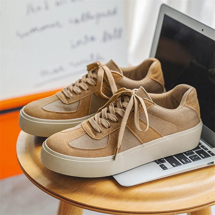 Herren Bundeswehr Sneaker Casual Dicke Sohle Bequem Modisch Sportschuhe