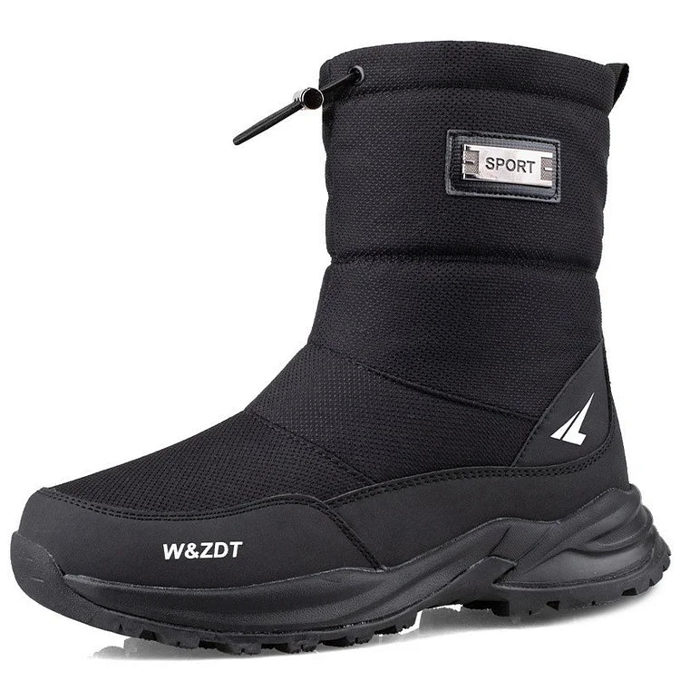 Verdickte warme wasserdichte rutschfeste High-Top-Schneestiefel für Herren im Winter