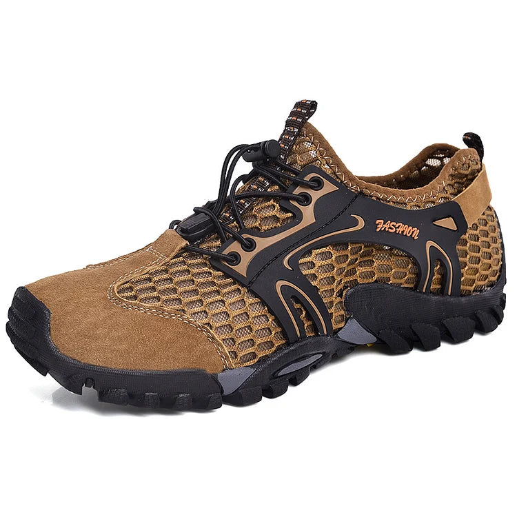 Schnelltrocknende leichte Wanderschuhe aus Leder für Herren