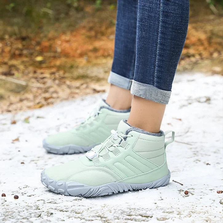 Winter Plüsch Warm Wasserdicht Anti-Rutsch Barfuß Schuhe Outdoor Wandern Sneakers