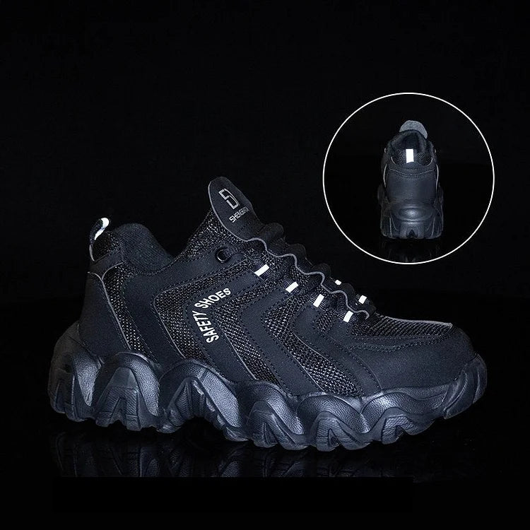 Reflektierende Sicherheits-Sneaker für Herren mit fester Sohle