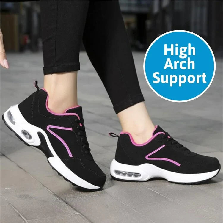 Orthopädische Keil-Sneakers für Damen schlagfeste stilvolle Freizeitschuhe