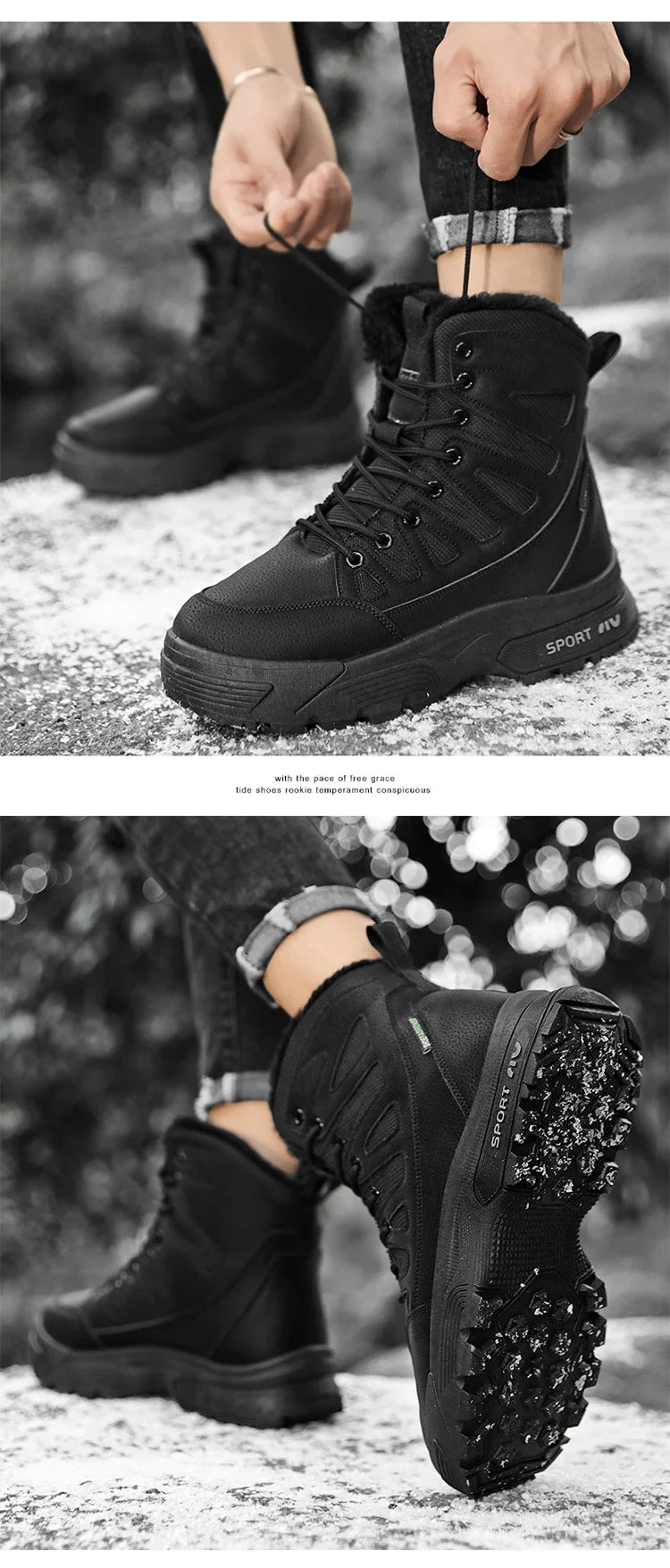 Wasserdichte Schneestiefel für Herren