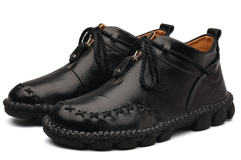 Herrenstiefeletten aus echtem Leder