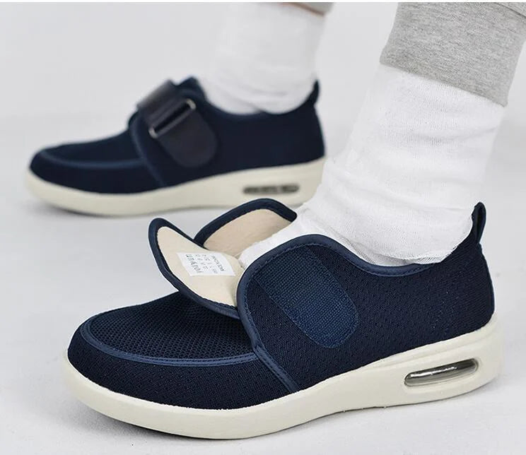 Weite Stretch-Schuhe ohne Schnürung verstellbarer Verschluss