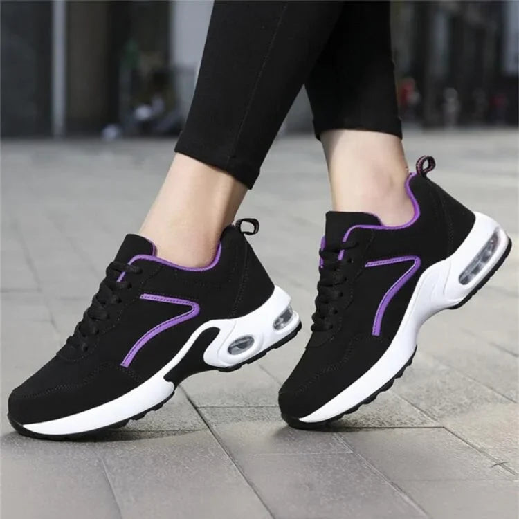 Orthopädische Keil-Sneakers für Damen schlagfeste stilvolle Freizeitschuhe