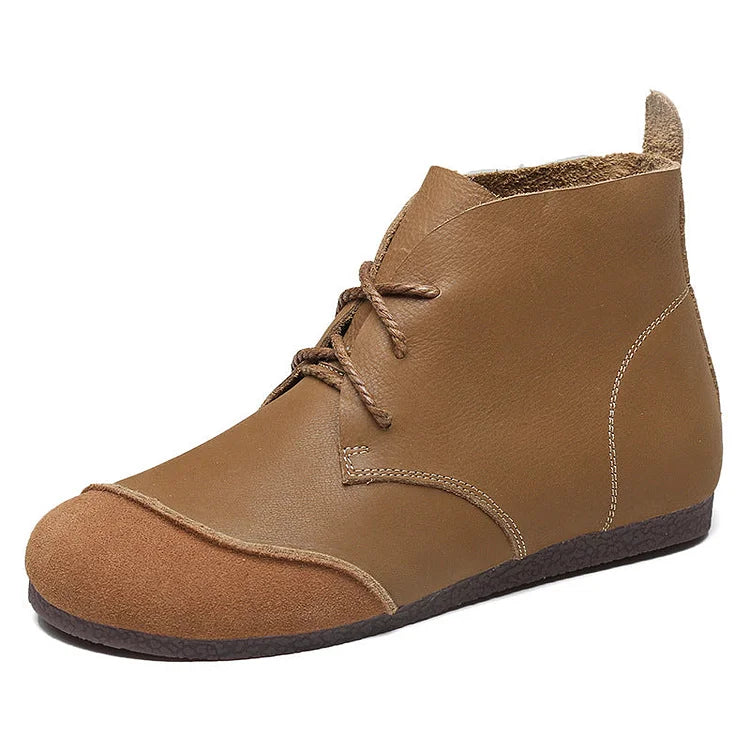 Honyy Premium Schnürstiefeletten echte bequeme Lederstiefel