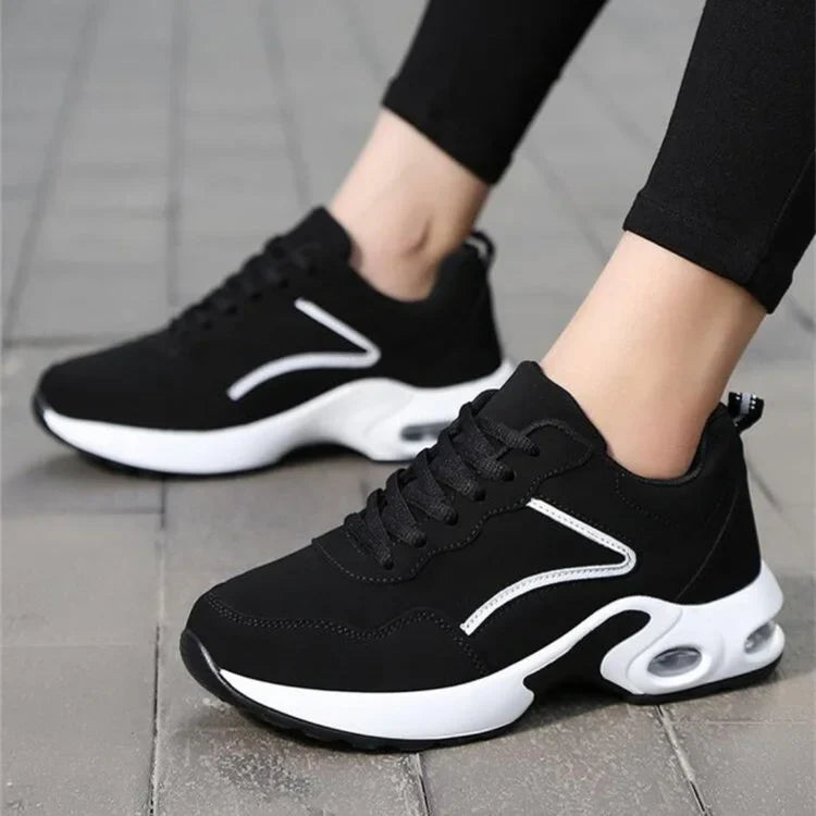 Orthopädische Keil-Sneakers für Damen schlagfeste stilvolle Freizeitschuhe